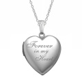 Diy photo pendant that can be kept in my heart forever stainless steel heart-shaped letter pendant necklace